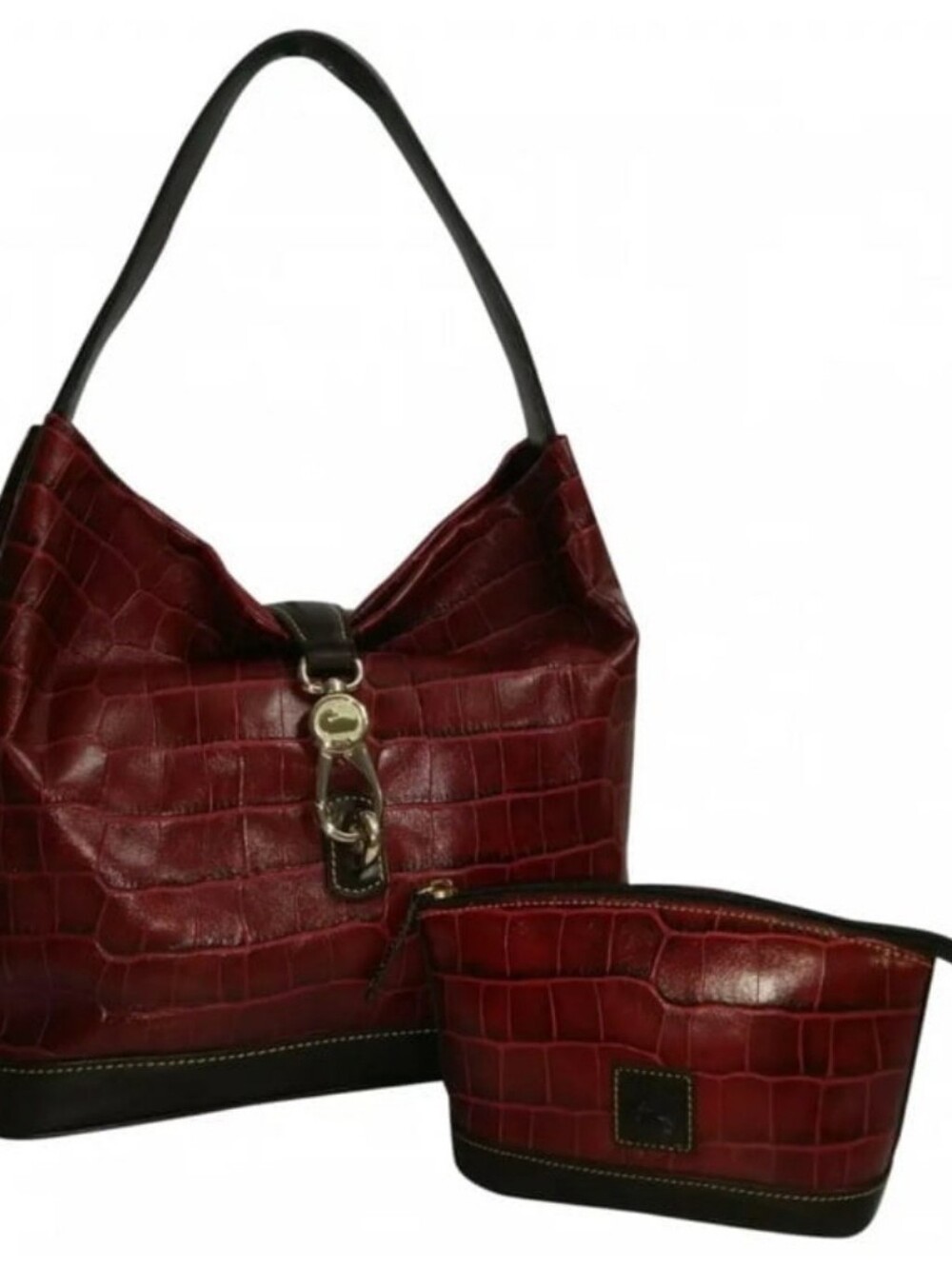 Dooney & Bourke Red Croc-Embossed Tote